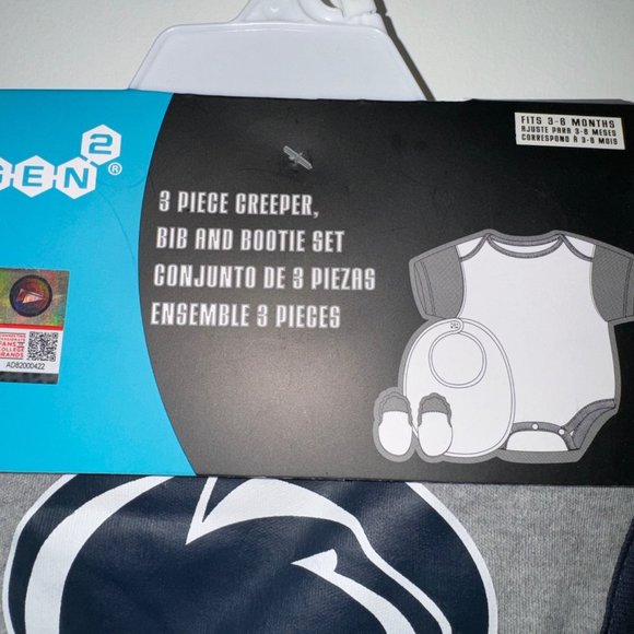 3 Piece - NEW WITH TAGS Penn State Baby Gear - Picture 2 of 4